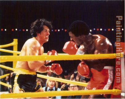 Leroy Neiman Rocky II vs. Apollo